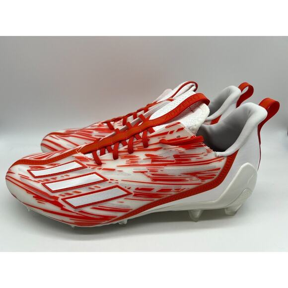 Adidas Adizero Football Cleats Orange White HP8748 Men\'s Size 12.5 NEW main image 10